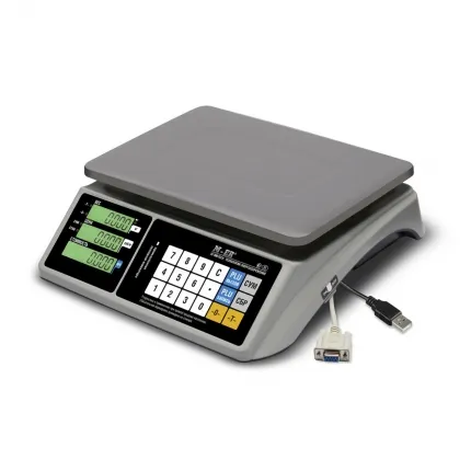 Весы торговые M-ER 328AC-32.5 LCD Touch-M, USB, RS-232