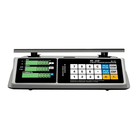 весы торговые m-er 328ac-32.5 lcd touch-m, usb, rs-232
