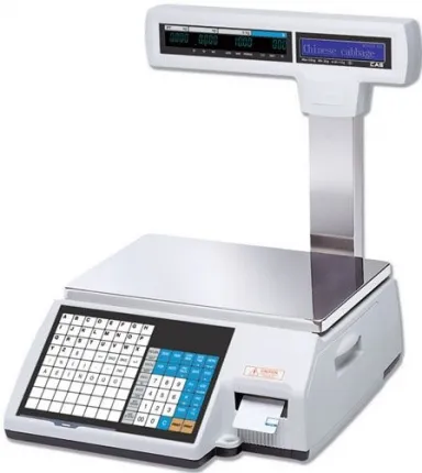 Весы с печатью этикетки CAS CL5000-15P