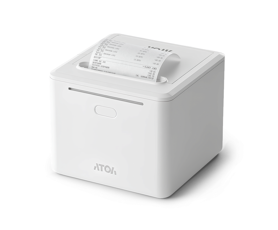 Фискальный регистратор "АТОЛ 22 v2 Ф", Без ФН. USB. RS-232. Ethernet. (5.0) (с ИТС) (Белый) (64869)