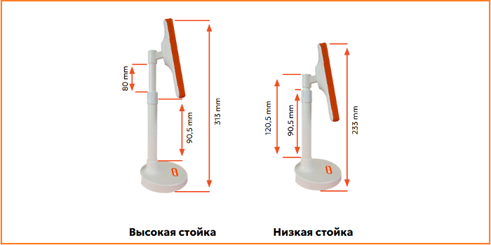 Варианты исполнения стойки-кронштейна