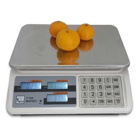 весы торговые форт-т 769 (15; 2) lcd маркет